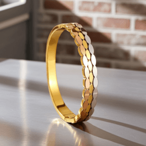 Ovel Bangle Stainless Steel Gold Silver Rose Gold