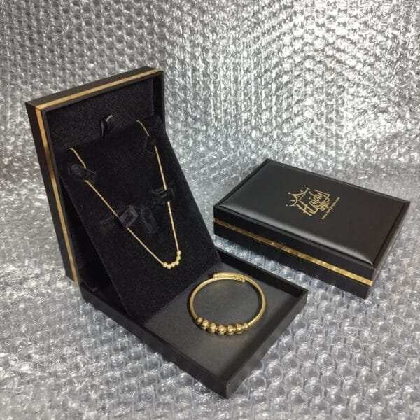 Balls pendant set Necklace and Bangle stainless steel