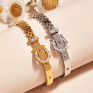 Belt Bangle Stainless steel Golden Color