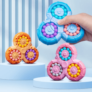 Triangle Magic Bean Rotating 3-in-1  Puzzle & Fidget Spinner