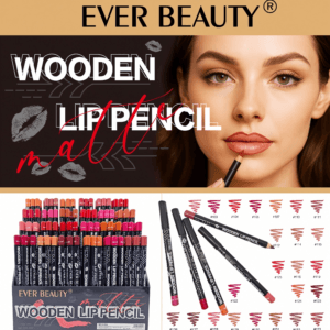EVER BEAUTY 2-in-1 Wooden Lip Liner & Lipstick – 24 Shades
